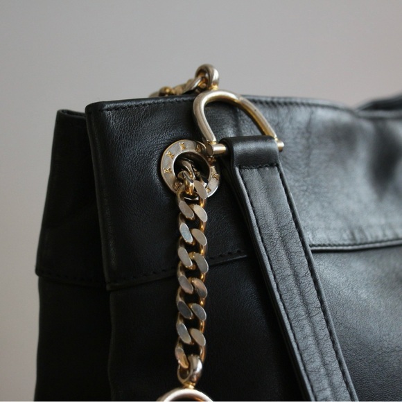 1990's Paloma Picasso Leather Horsebit Shoulder Bag - Picture 4 of 6